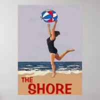 Poster Shore Vintage