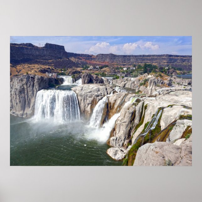 Poster Shoshone Falls sur la rivière Snake, Idaho (Devant)