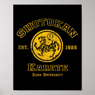 Poster Shotokan Karate Budo University Martial Arts Desig