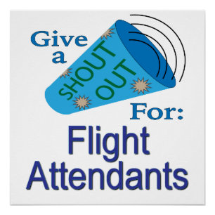 Poster Shout Out pour les agents de bord