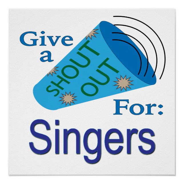 Poster Shout Out pour les chanteurs (Devant)