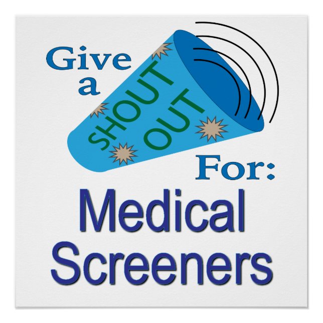 Poster Shout Out pour les écrans Médicales (Devant)