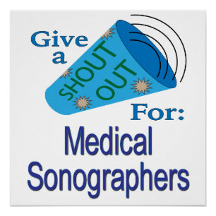 Poster Shout Out pour les Sonographes Médicales