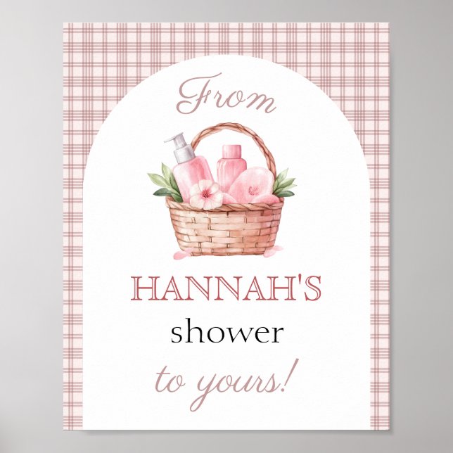 Poster Shower Pink Fresh off the market Bridal Shower (Devant)