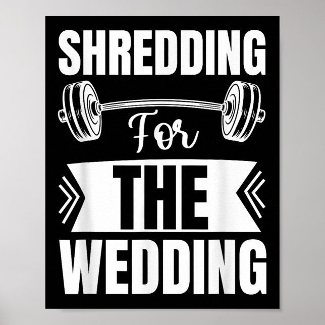 Poster Shredding For The Wedding Bride And Groom Fitness  (Devant)