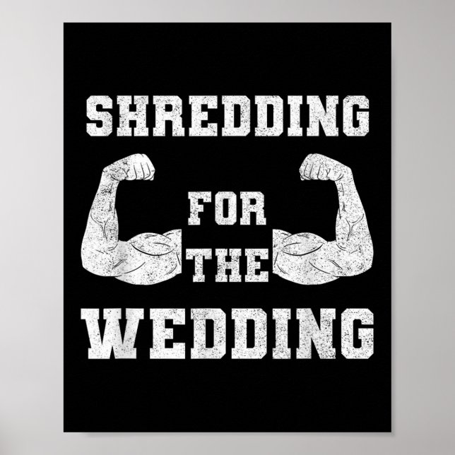 Poster Shredding Pour L'Entraînement Mariage Fitness Love (Devant)