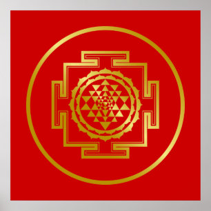 Poster Shree d'or Yantra