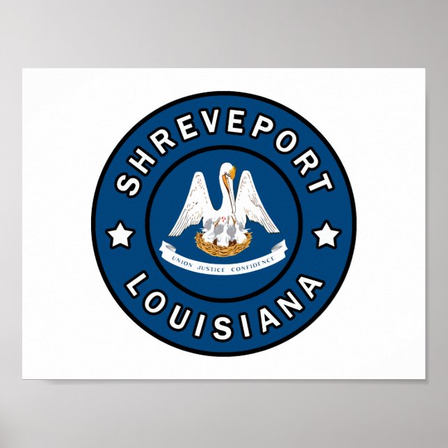 Poster Shreveport Louisiane (Devant)