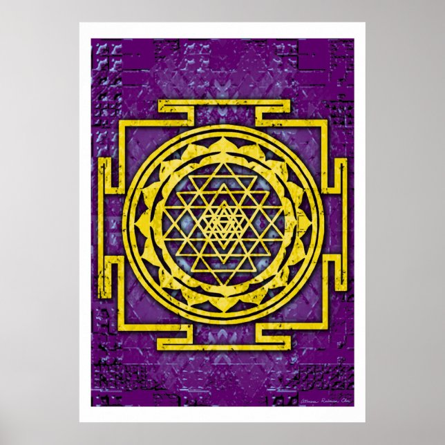 Poster Shri Yantra (Devant)