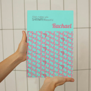 Poster SHRIMPLEMENT Belle Nourriture rose Turquoise perso