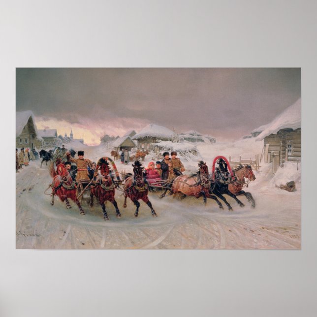 Poster Shrovetide, 1889 (Devant)