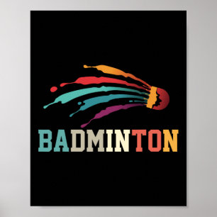 Poster Shutter Badminton Player Sports Racket Coach Team