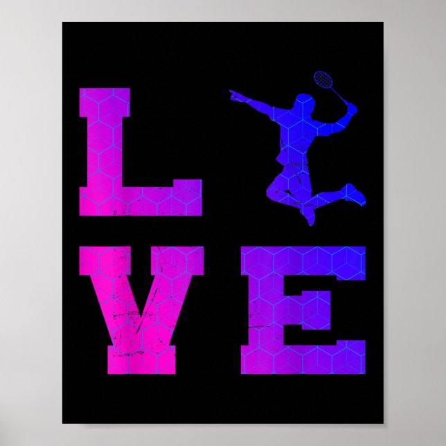 Poster Shutter Squash femmes Badminton Mens (Devant)