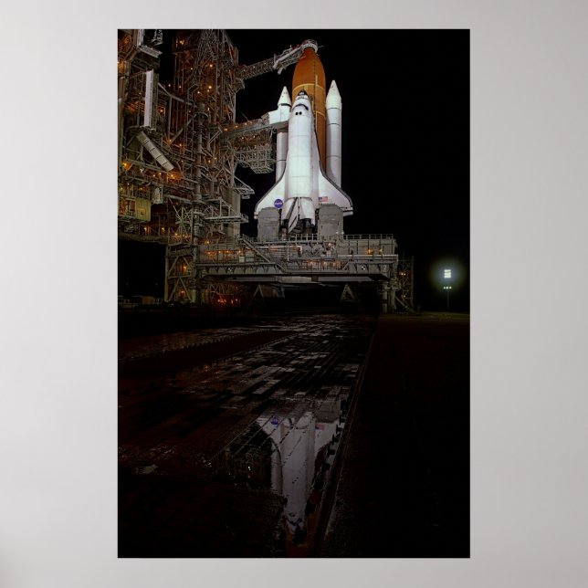 Poster SHUTTLE ENDEAVING sur PAPIER DE LANCEMENT (Devant)
