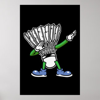Poster Shuttlecock de Badminton Dabbing