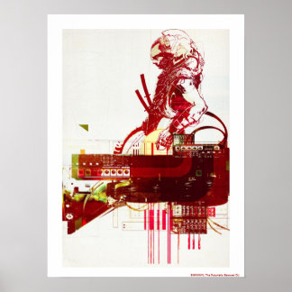 Poster SHWANN : Le DJ Futuriste Samurai