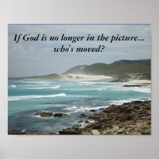 Poster Si Dieu n'est plus dans la photo...qui a déménagé 
