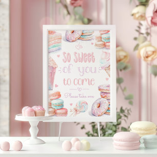 Poster Si doux de vous pour venir sucreries Faveurs
