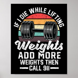 Poster Si Je Mouis Pendant Que Je Levais Les Poids Ajoute