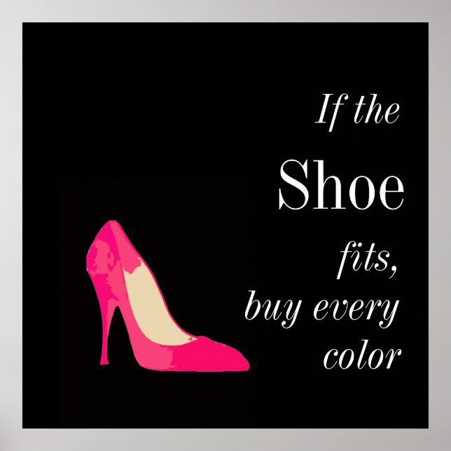 Poster si la chaussure tient l'affiche (Devant)