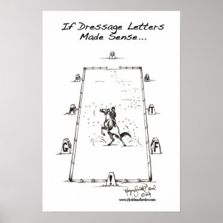 Poster Si Les Lettres De Dressage Faisaient Sens...