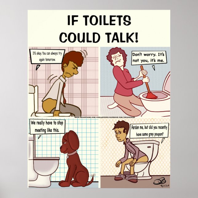 Poster Si les toilettes pouvaient parler (Devant)