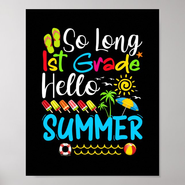 Poster Si Long 1E Année Bonjour Été Dernier Jour De L'Éco (Devant)