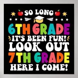 Poster Si longue 6e année regardez dehors 7e année Je vie