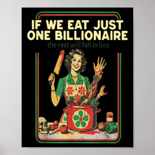Poster Si Nous Ne Mangeons Qu'Un Milliard, Le Reste Tombe