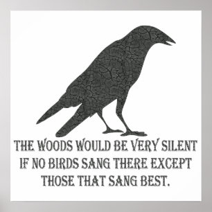 Poster Si oiseau ne chantait pas