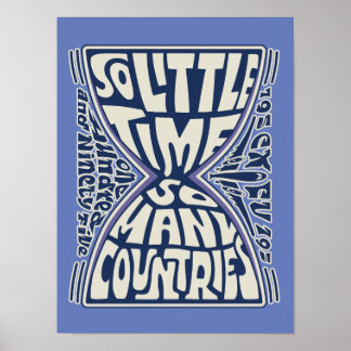 Poster Si Peu De Temps, Tant De Pays - Psychédélique