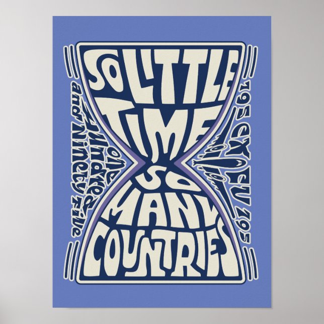 Poster Si Peu De Temps, Tant De Pays - Psychédélique (Devant)