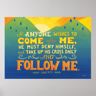 Poster Si quelqu'un veut venir après moi