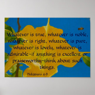 Poster Si Tout est Excellent ou Louable