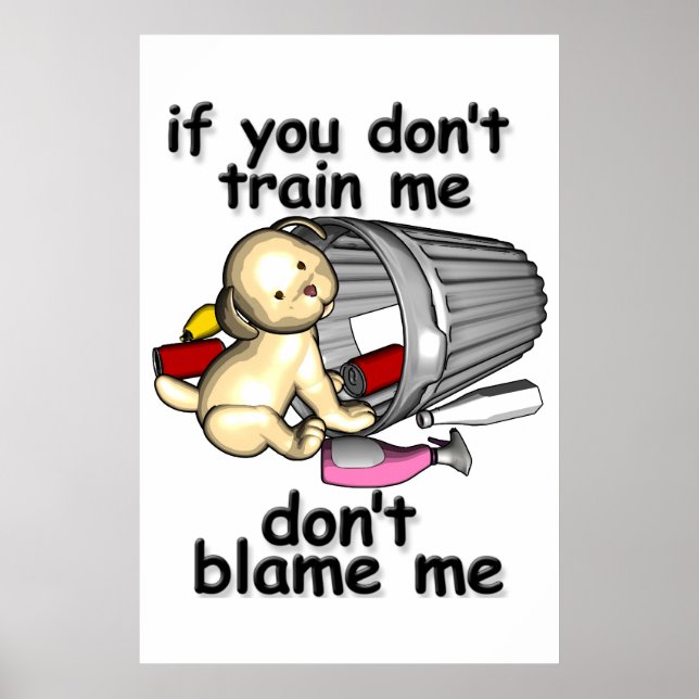 Poster Si tu ne m'entraîne pas, ne me blâme pas (Devant)