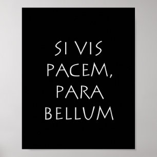 Poster Si vis pacem para bellum