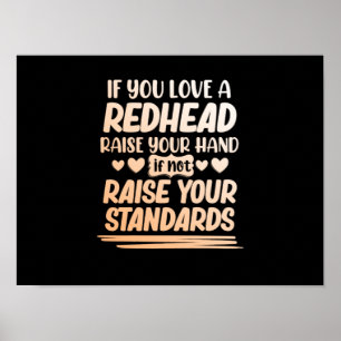 Poster Si Vous Aimez Une Tête De Redhead Mignonne Filles 