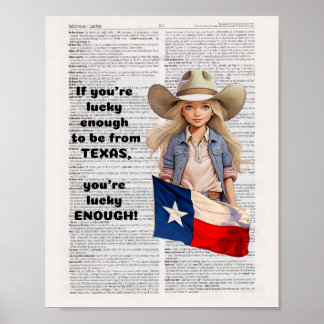 Poster Si vous avez la chance d'être du Texas,