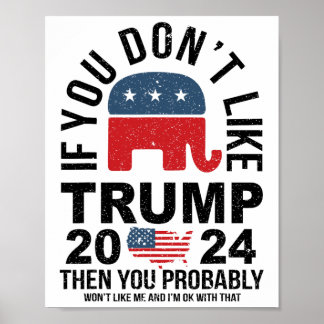 Poster Si vous n'aimez pas Trump 2024, alors vous avez pr
