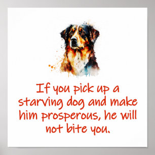 Poster Si vous ne croyez pas que les chiens ont des âmes