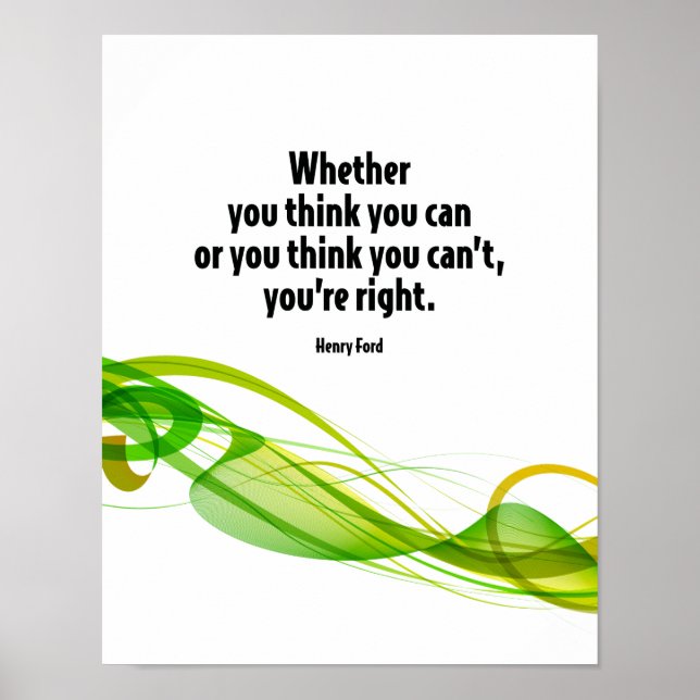 Poster Si Vous Pensez Pouvoir Citer Motivationnelle (Devant)