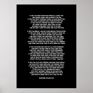 Poster Si vous pouvez garder la tête quand tout à propos 