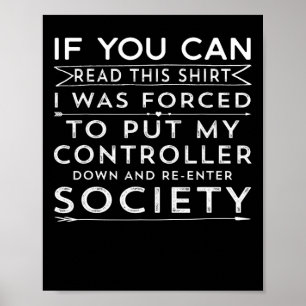 Poster Si Vous Pouvez Lire Cela, J'Ai Été Forcé De Mettre