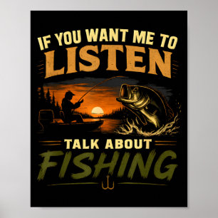 Poster Si vous voulez que je parle de pêche