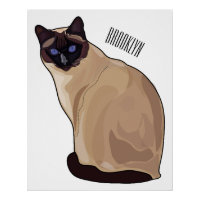 Siamese cat cartoon