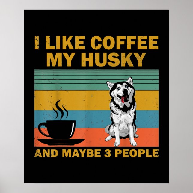 Poster Siberian Husky Dog | Taux de venin (Devant)