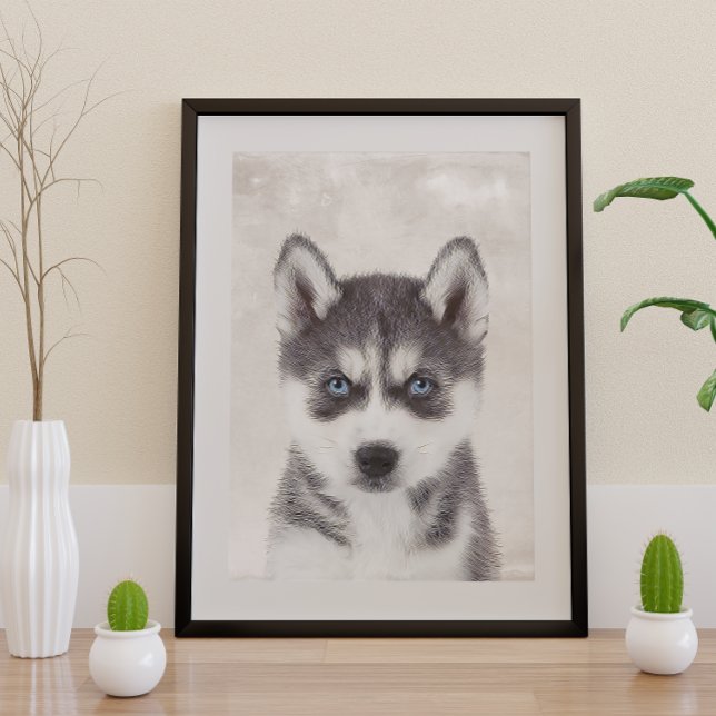 Poster Sibérien Husky (Créateur téléchargé)