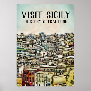 Poster Sicile - HISTOIRE & TRADITION