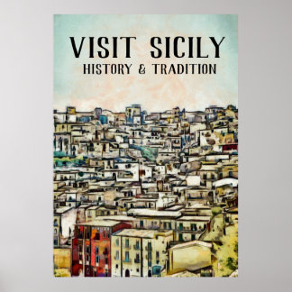 Poster Sicile - HISTOIRE & TRADITION
