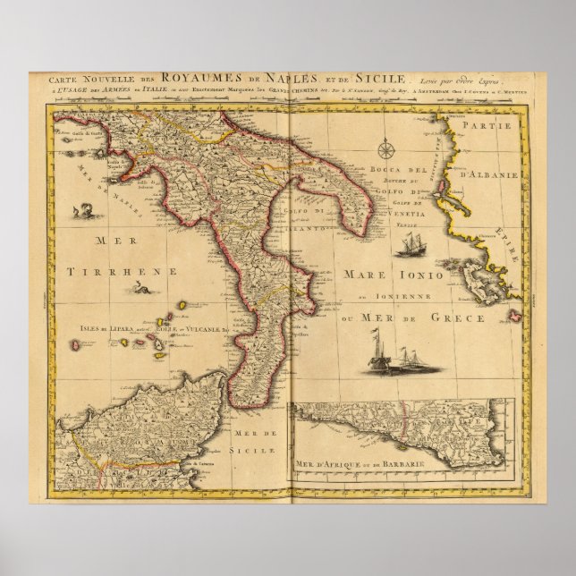 Poster Sicile Italie (Devant)